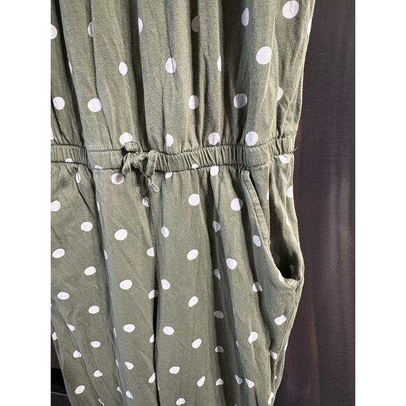 5/$20 Green Polka Dot Jumpsuit - Old Navy - L (10-12) - Picture 3 of 4